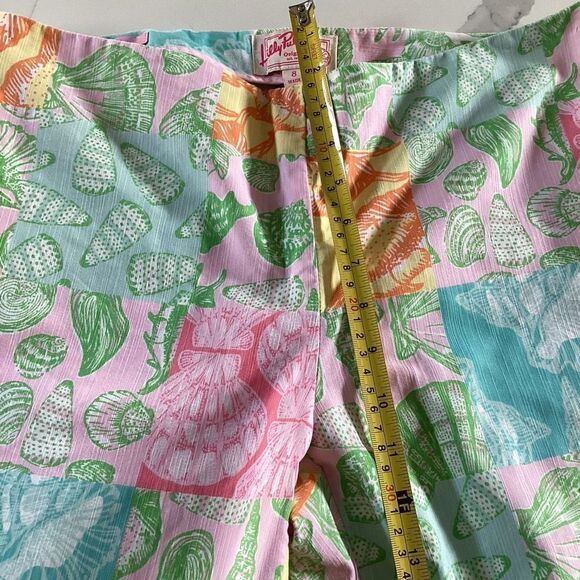 Lilly Pulitzer Originals Resort Fit Capri Sz 8 Seashells Beach Summer - Picture 6 of 10